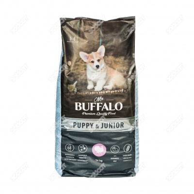 MR. BUFFALO PUPPY & JUNIOR для щенков и юниоров средних и крупных пород, (ИНДЕЙКА), 14 кг.