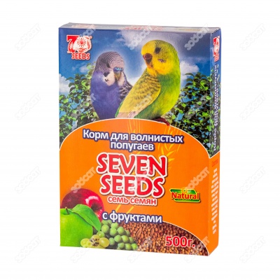 SEVEN SEEDS корм для волнистых попугаев с фруктами, 500 г.