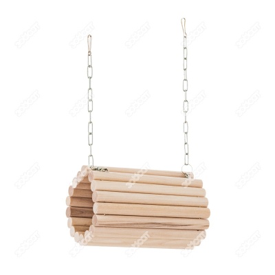 Домик-туннель для грызунов деревянный (10 * 16 см). PetStandArt.