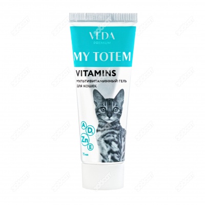 MY TOTEM VITAMINS мультивитаминный гель для кошек, 75 мл.