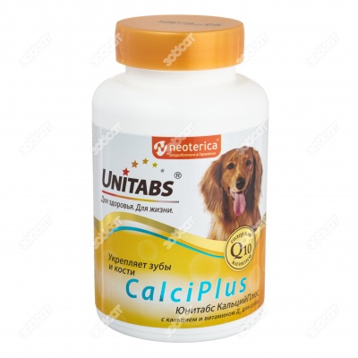 UNITABS CalciPlus для зубов и костей для собак, 100 табл.