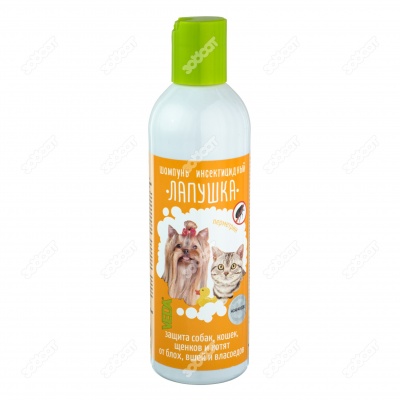 ЛАПУШКА шампунь инсектицидный для собак и кошек, 220 мл.